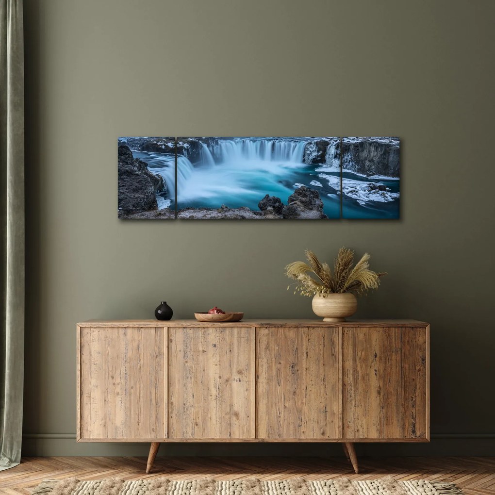 Obraz - Widok na wodospady (170x50 cm)