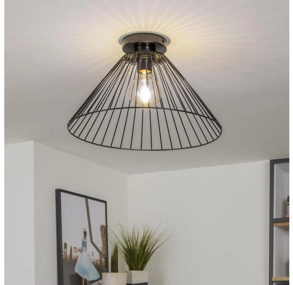 Brilagi - LED Przysufitowy Żyrandol CERIA WIRE 1xE27/40W/230V Ø 45 cm czarny