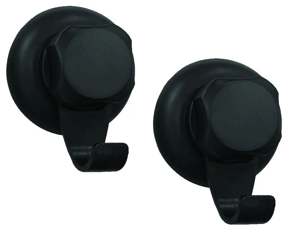 Czarne stalowe haczyki bez wiercenia zestaw 2 szt. Bestlock – Compactor