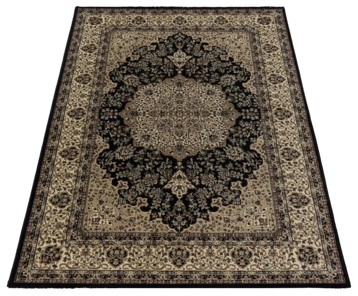 Dywan klasyczny Kashmir Ornament czarno-beżowy 200 cm x 290 cm