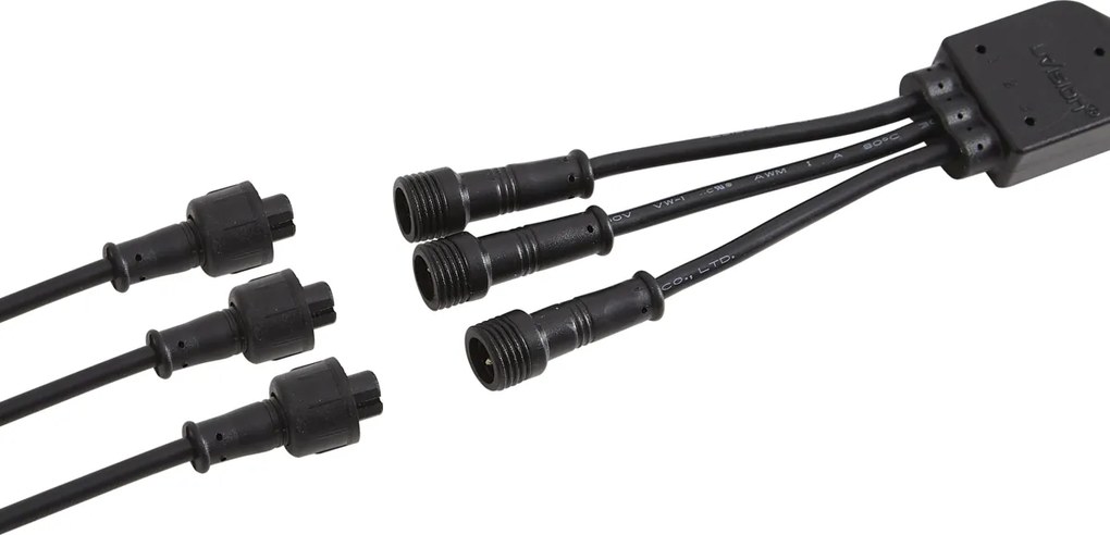 Zestaw 3 nowoczesnych lamp ogrodowych na szpilkach czarnych z LED IP44 - Garly Ball