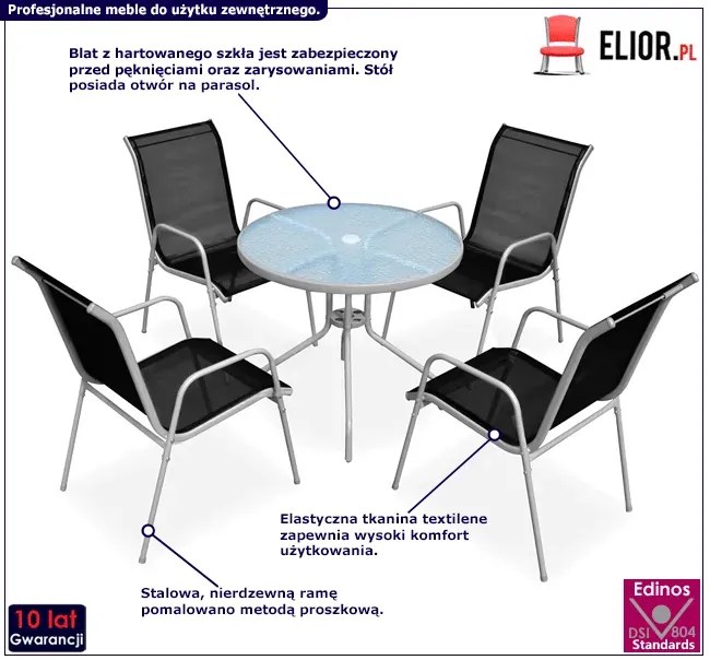 Zestaw mebli na balkon - Tirena 4X