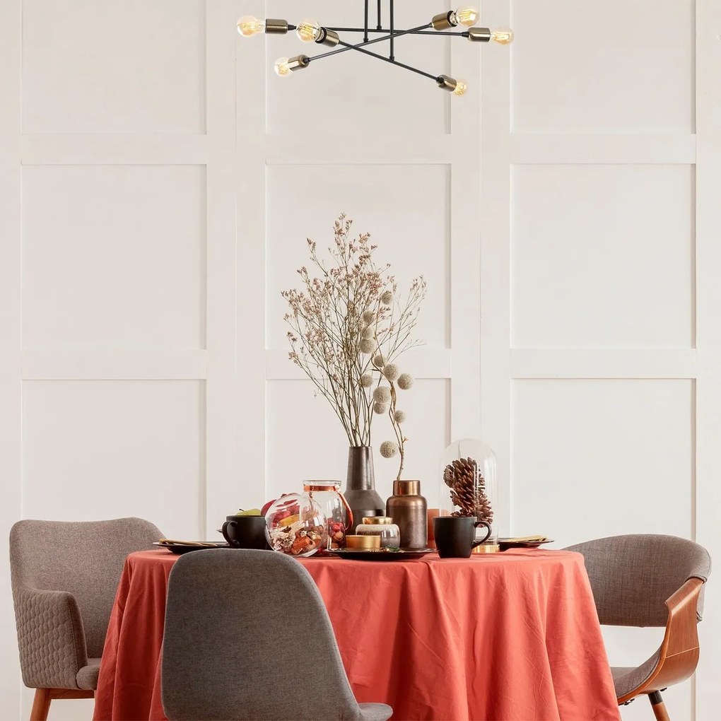 Lampa sufitowa Fleur - 1501, czarna