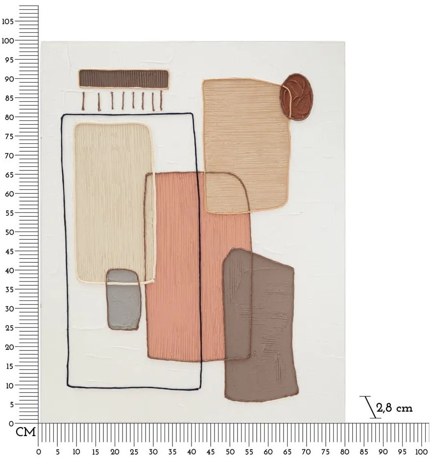 Ręcznie malowany obraz 80x100 cm Paint – Mauro Ferretti
