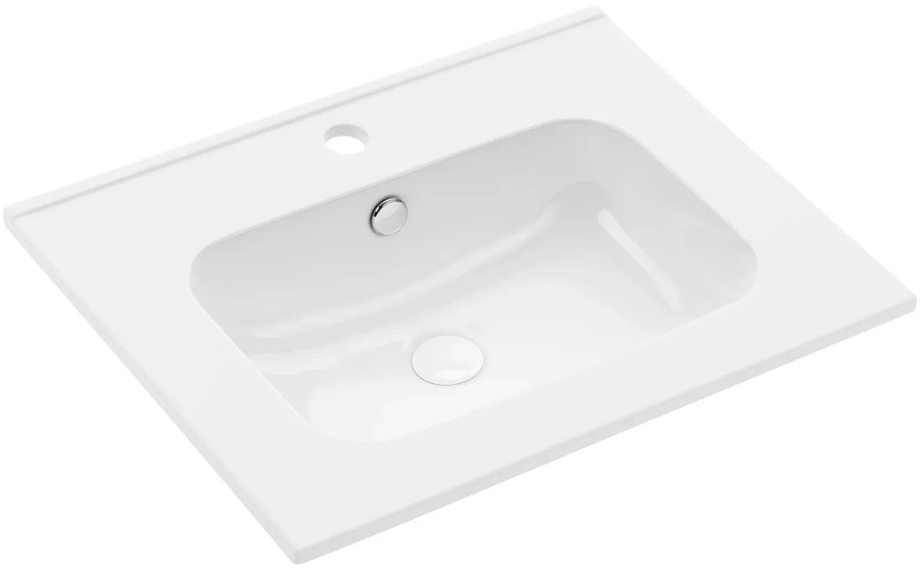 Szafka pod umywalkę LOV 60 cm szaro-zielony półmat KROFAM