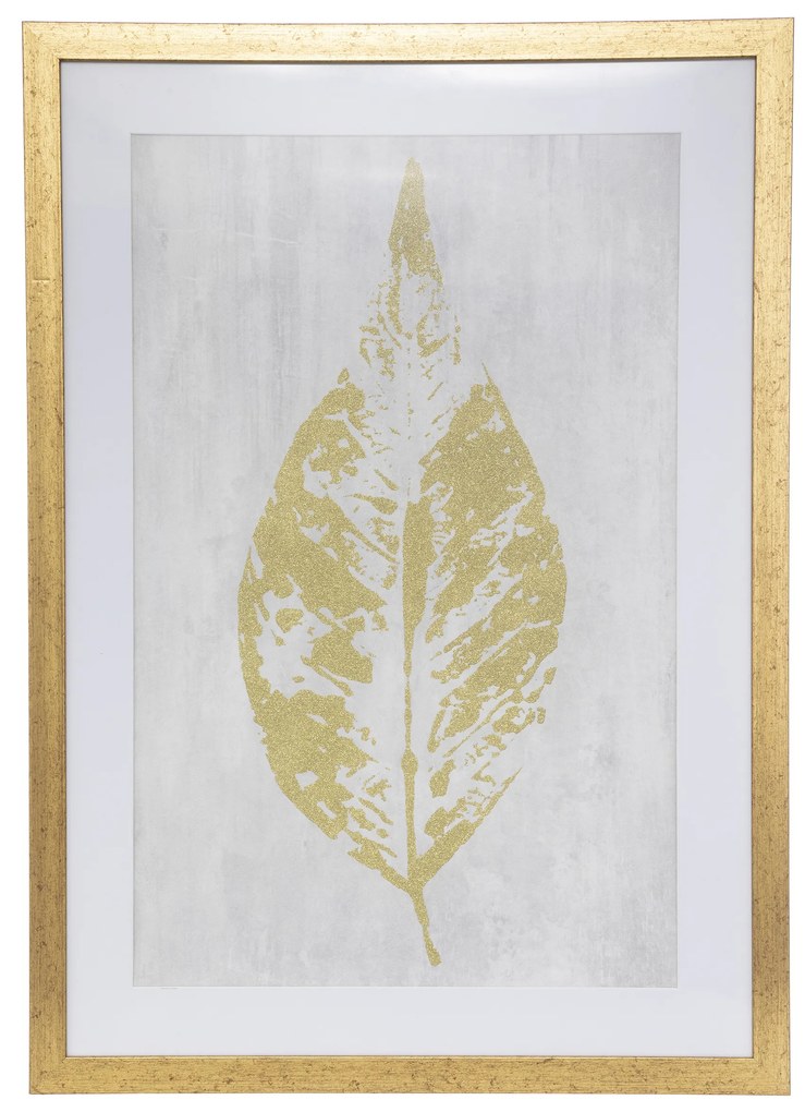 Plakat w drewnianej ramie LEAF, 50 x 70 cm
