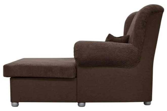 Ciemnobrązowy sztruksowy fotel Lord – Ropez