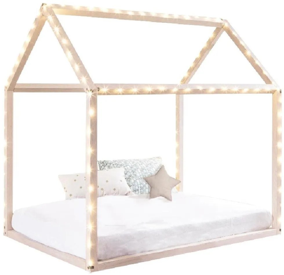Drewniany domek dla dzieci, dekoracja - 115 x 66 x 126 cm