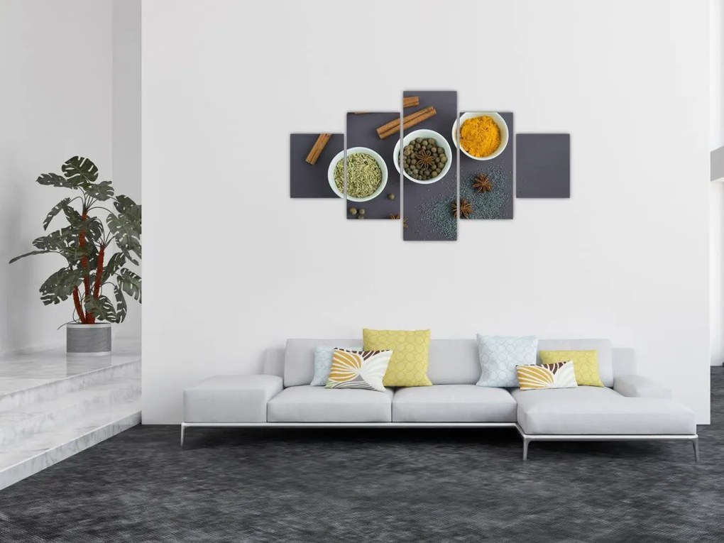 Obraz - przyprawy (125x70 cm)