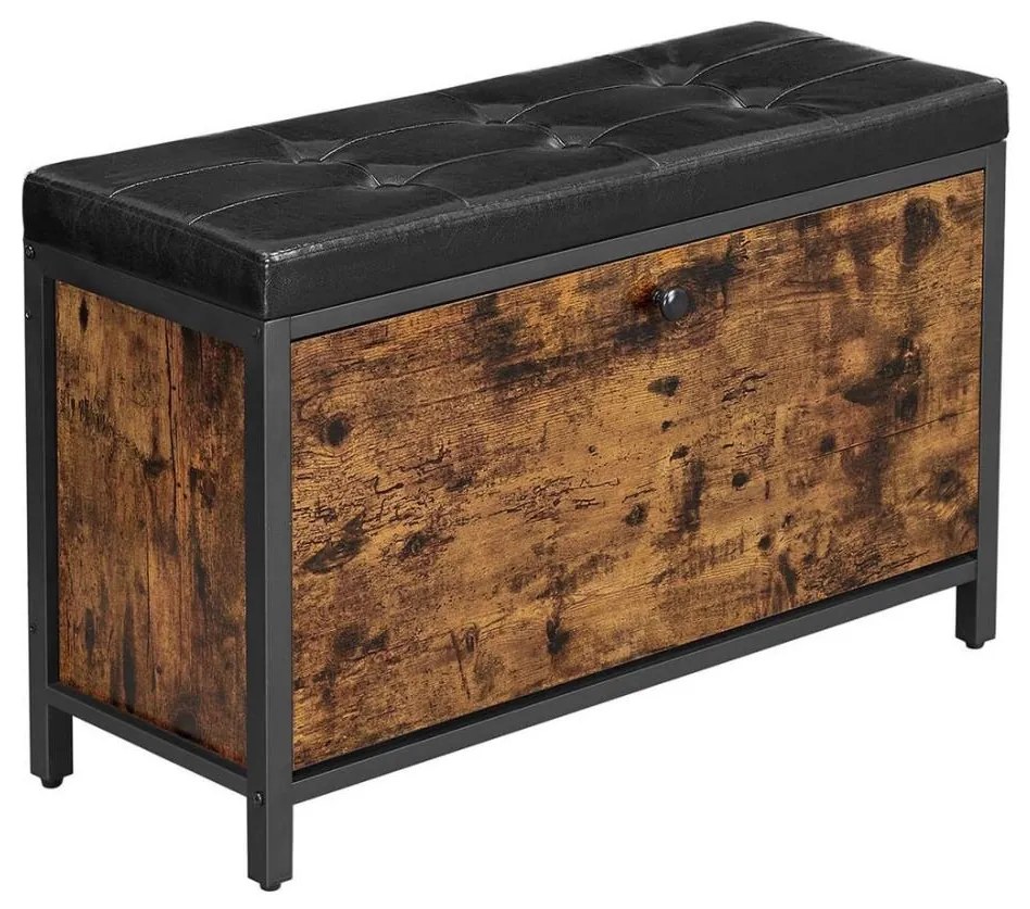 Szafka na buty VOREN brązowo-czarna