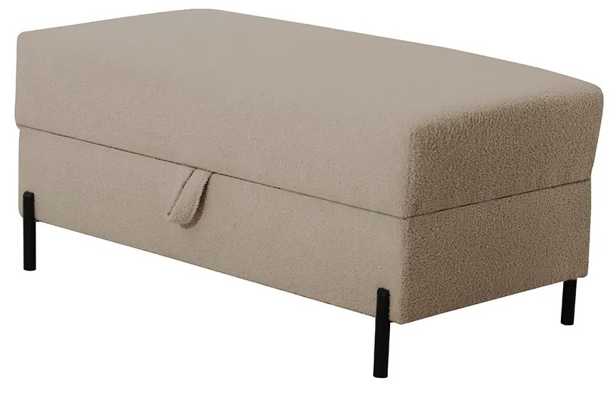 Podnóżek Tymon 100 × 50 cm Jasny beżowy