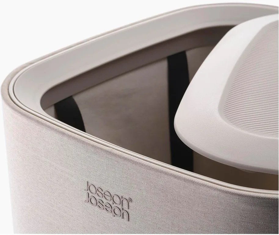 Beżowy tekstylny kosz na pranie 60 l Tota One – Joseph Joseph