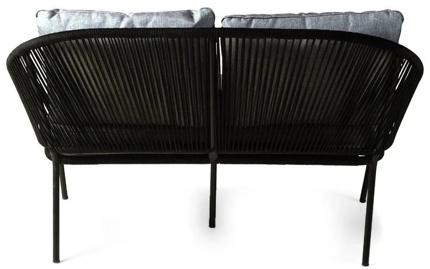 Czarna 2-osobowa sofa ogrodowa Bonami Selection North
