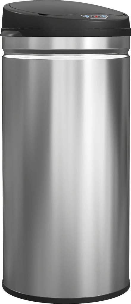 HOMCOM 42 L Kosz na śmieci z sensorem i funkcją Soft-Close, bezdotykowy kosz ze stali nierdzewnej do higienicznej kuchni