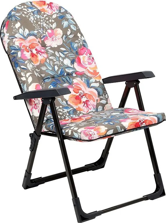 KADAX Leżak ogrodowy Soller 116 x 70 cm "Kwiaty"