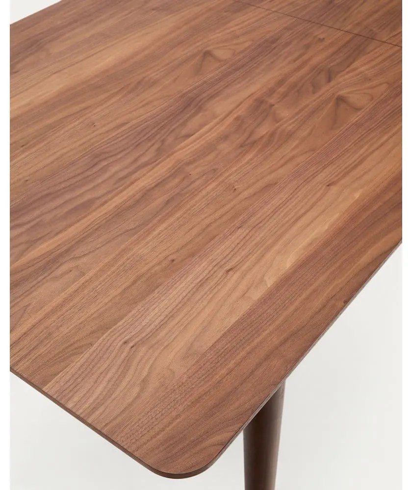 Rozkładany stół z dodatkowym blatem w dekorze orzecha 100x200 cm Elan – Kave Home