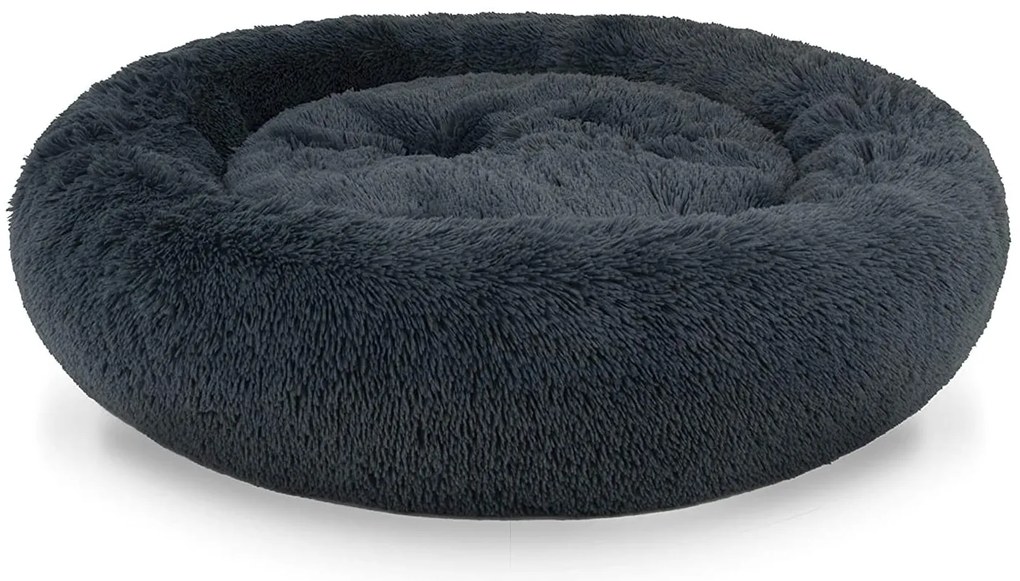 Pluszowe legowisko dla psów 60 cm ciemnoszare