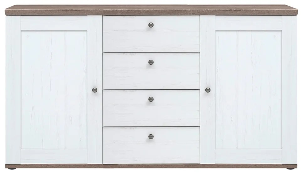 Komoda TEINA 2D4S, sosna canyon