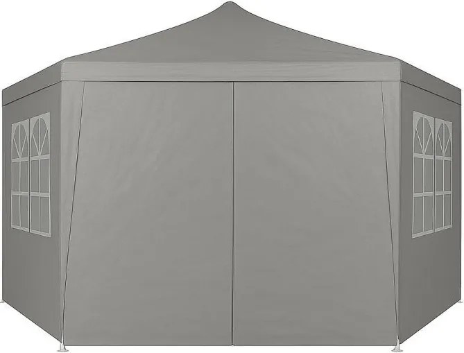 Pawilon ogrodowy z oknami 2x2x2m, namiot ogrodowy, szary Gardella-WGY