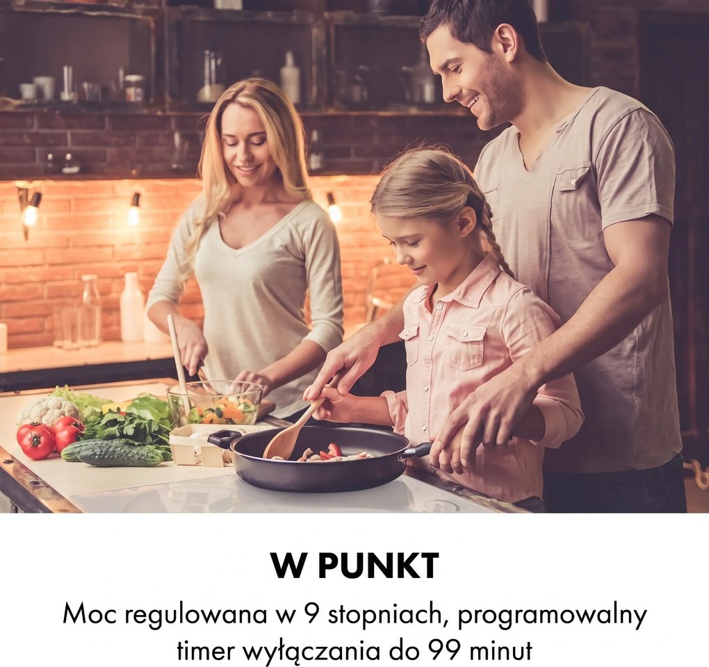 Klarstein Delicatessa 60cm Płyta Indukcyjna 4 Strefy Gotowania Biały