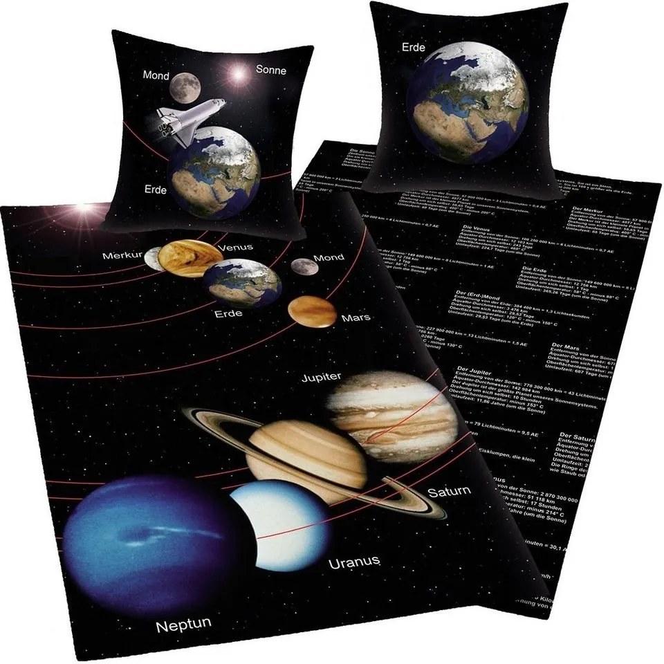 Herding Pościel bawełniana Kosmos, 140 x 200 cm, 70 x 90 cm