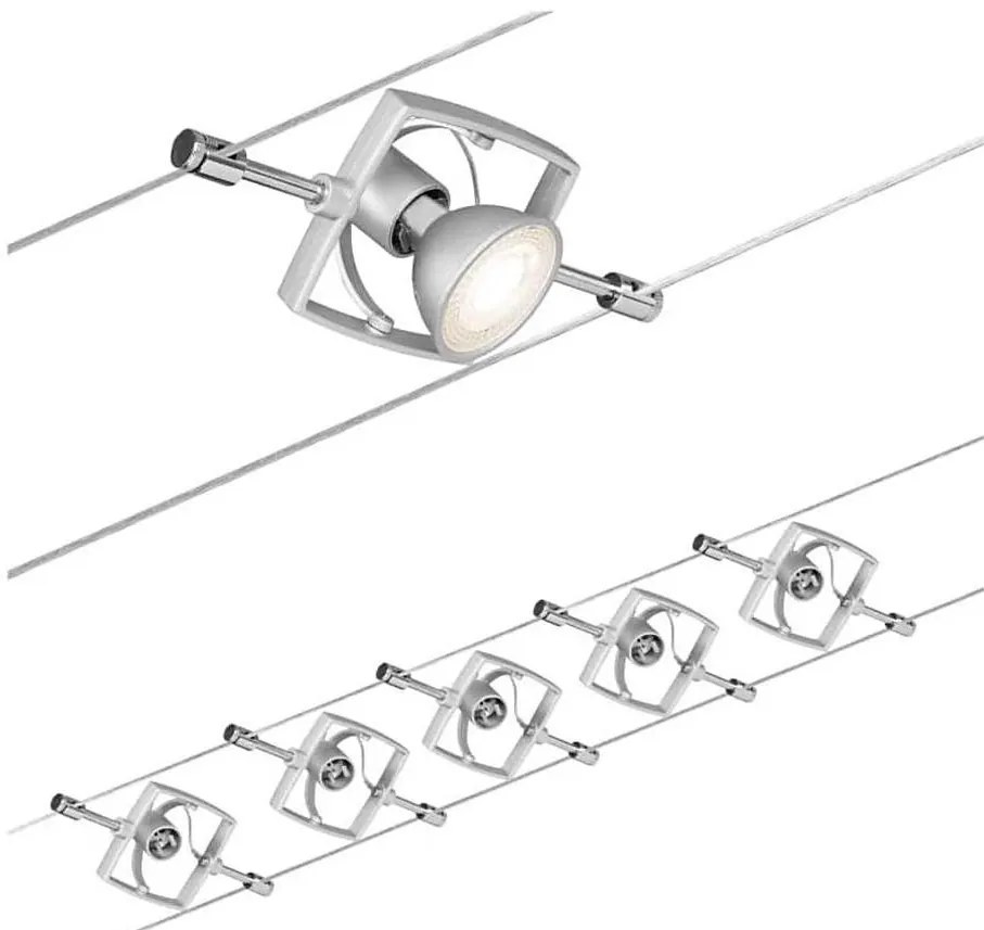 Paulmann 94133 - Zestaw 5x GU5,3/10W MAC 230V chromowane reflektory
