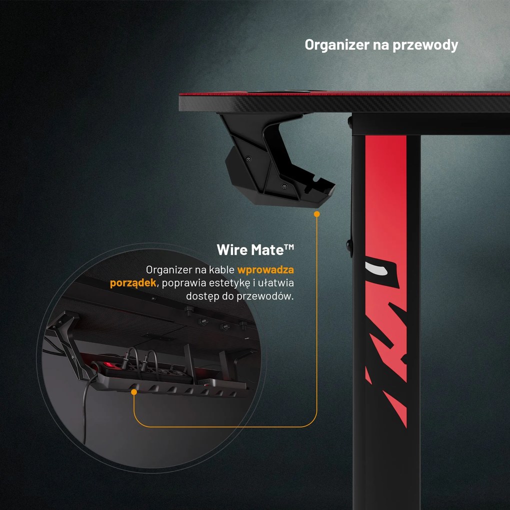Biurko gamingowe 140 cm Diablo X-Mate 1400