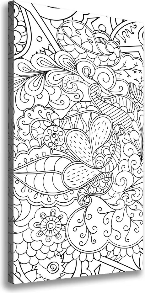 Foto obraz na płótnie pionowy Tło Zentangle