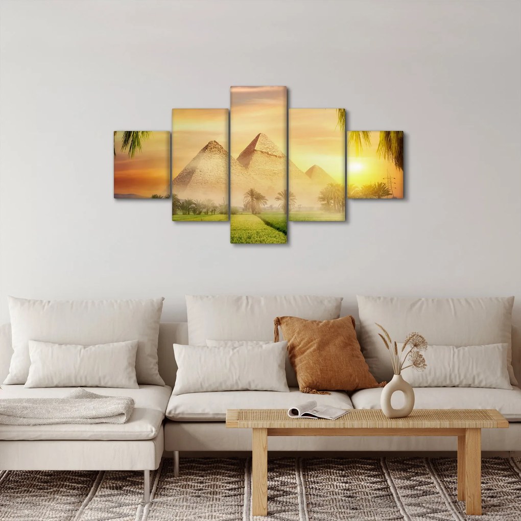 Obraz - Piramidy (125x70 cm)