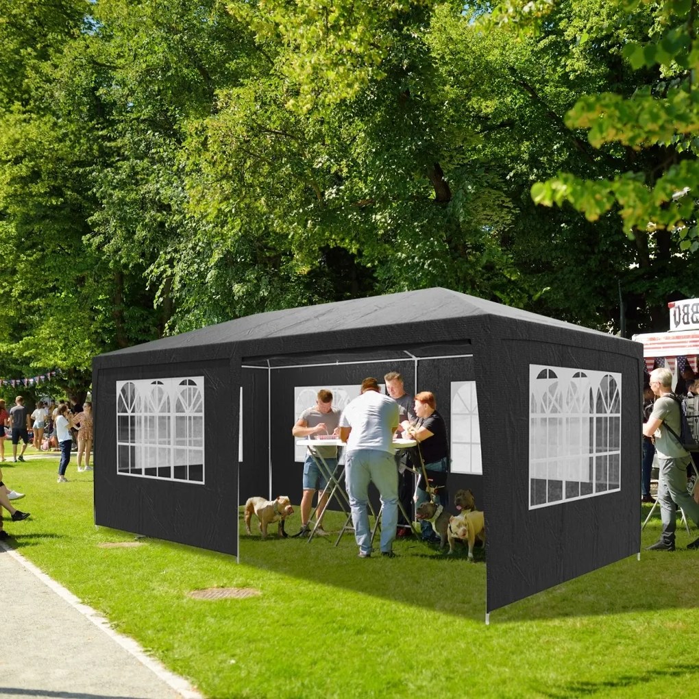 Namiot imprezowy NEAPOL, 3x6m, antracytowa Jurhan