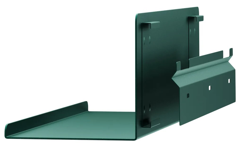 Półka wisząca metalowa butelkowa zieleń, 400 mm: JOANNE Modern