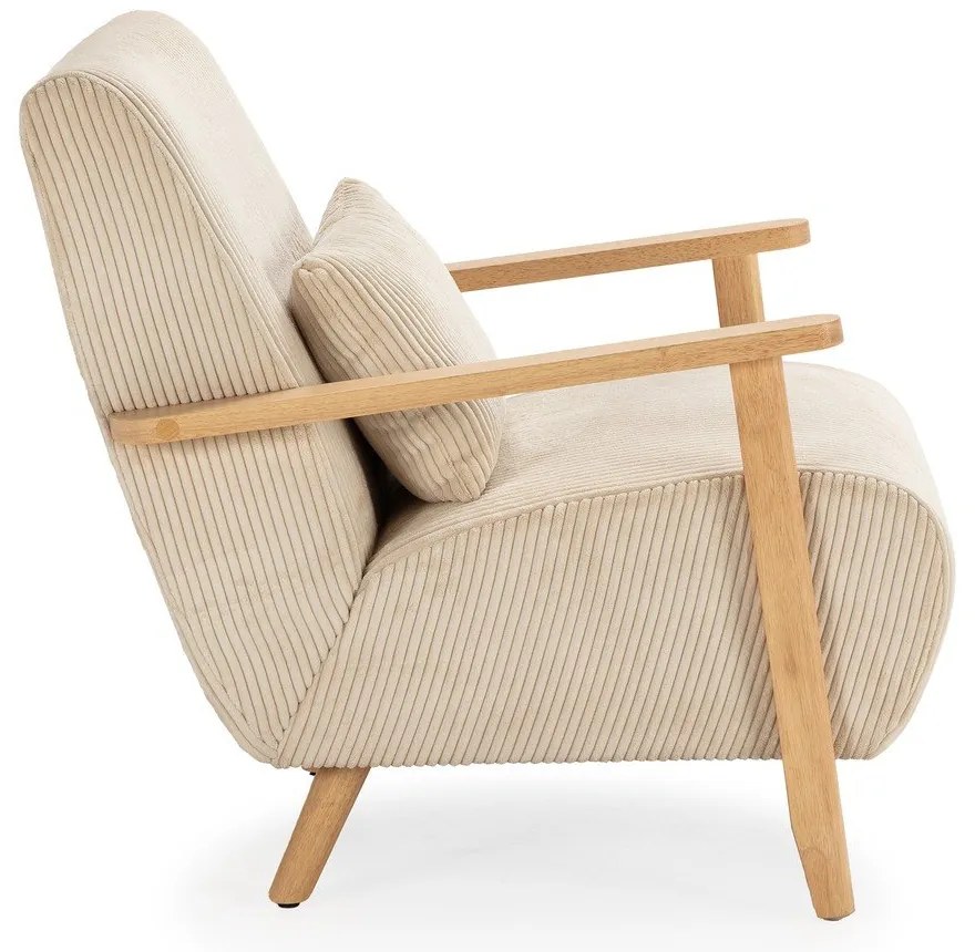 Beżowy fotel Bonnie – Marckeric