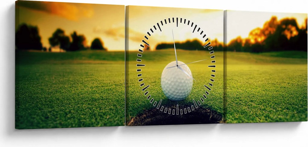 Obraz - Golf (z zegarem) (90x30 cm)