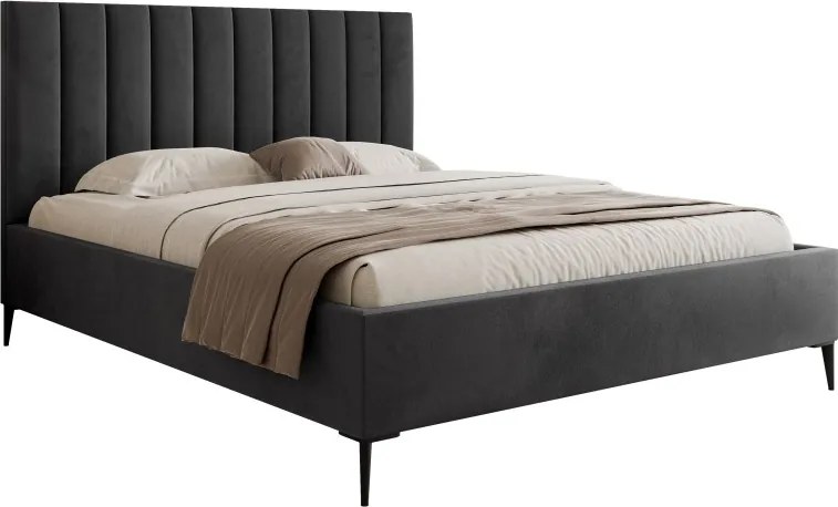 Łóżko Mona Slim III 120 Tkanina VELUTTO 20 stelaż metalowy
