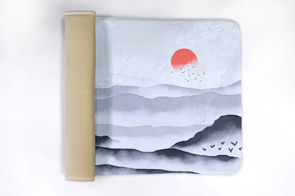 Antypoślizgowy dywanik łazienkowy Antypoślizgowy dywanik łazienkowy Wschód słońca