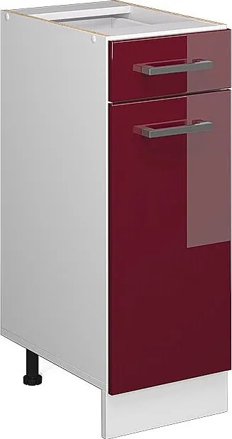 Front kuchenny czerwony połysk 29.6x1.6x70.8 r-line