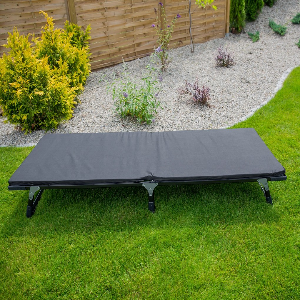 Łóżko polowe składane z materacem Lux D002-07PB PATIO