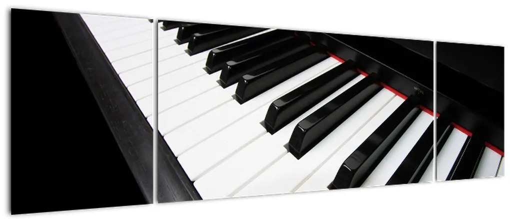 Obraz klawiszy fortepianu (170x50 cm)