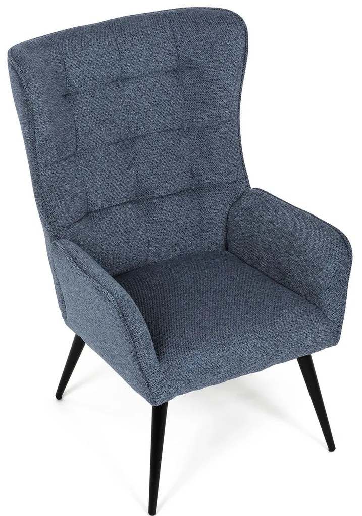 Fotel relaksacyjny 315 BLUE2, ciemnoniebieski
