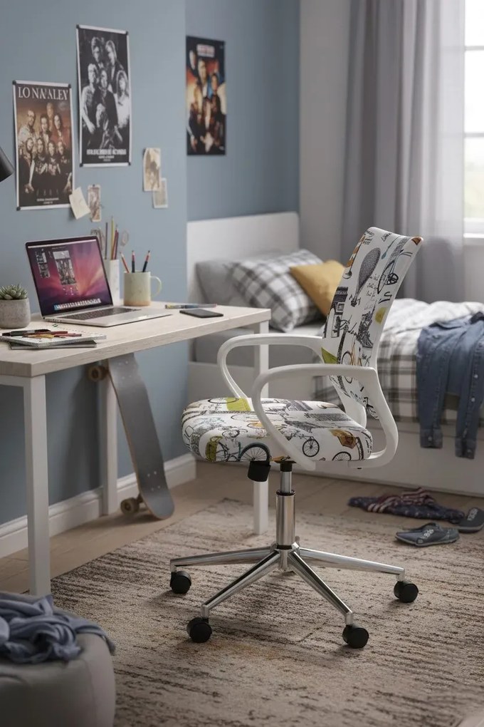 Fotel obrotowy do biurka dla dzieci A0-D36