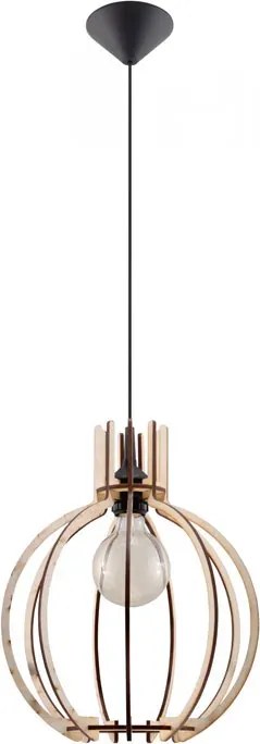 Okrągła drewniana lampa wisząca - 4X EX517 L7-P46