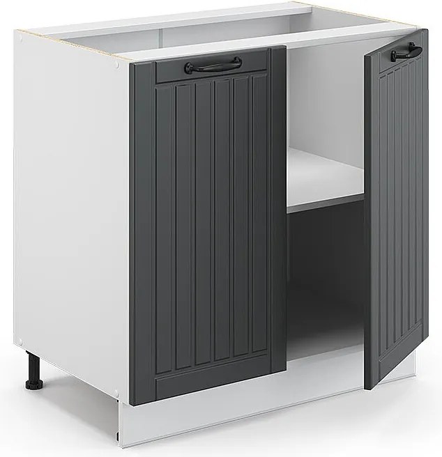 Szafka pod zlew antracytowy domek wiejski 80x60x82 fame-line