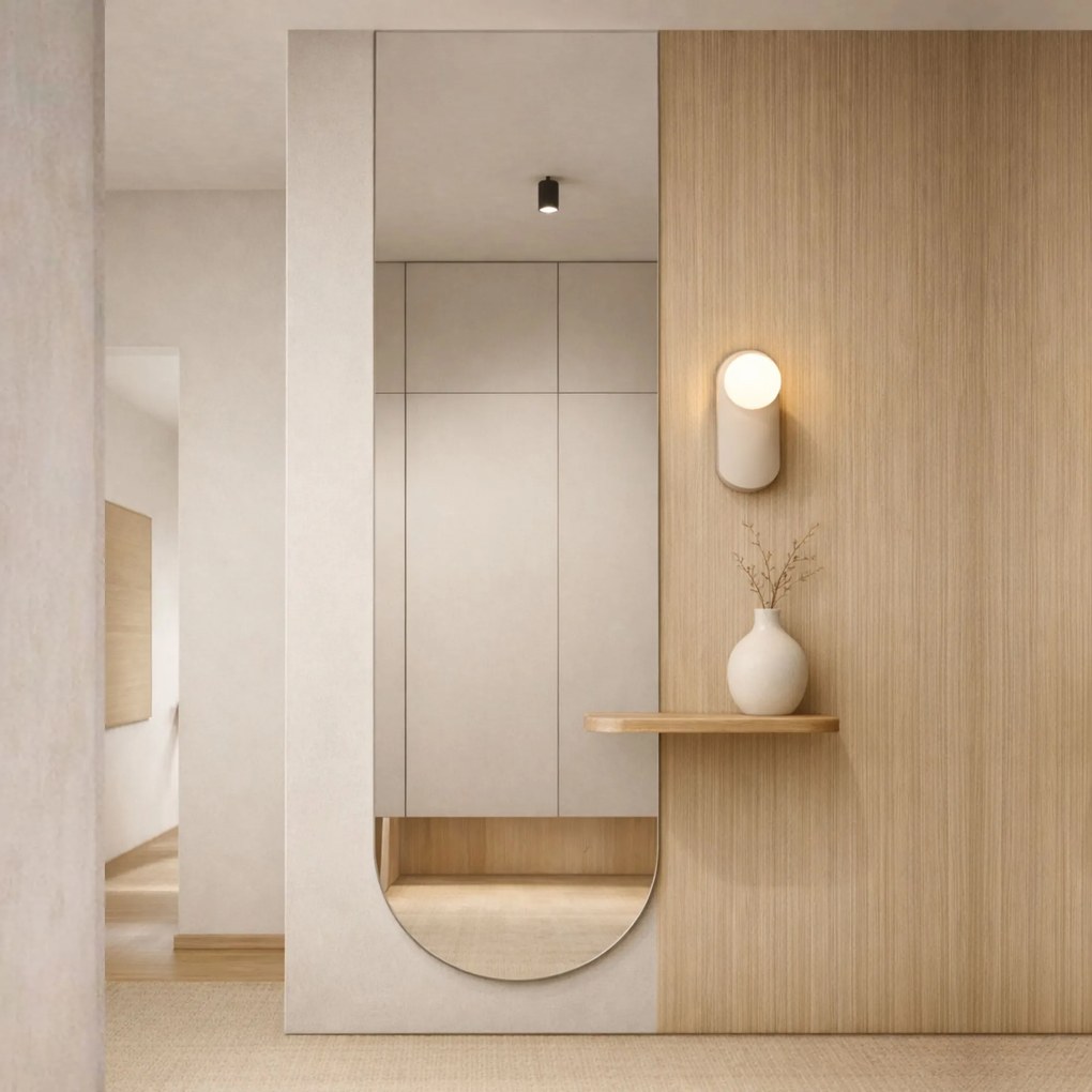 Lustro portalowe bez ramy oszlifowane obracalne bez podświetlenia ARCH SLIM | Różne rozmiary | Różne kolory szkła : Kolor tafli szkła - Srebrny, Rozmiar - 61 x 230 cm