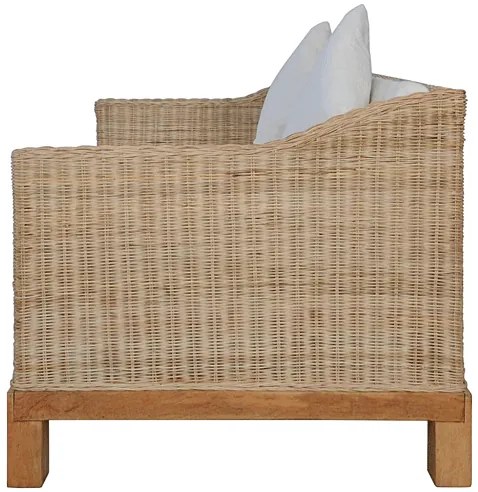 Sofa Otma 2B dwusobowa - naturalny rattan