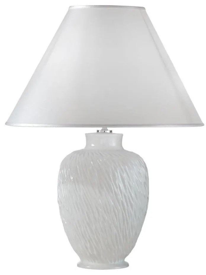 Kolarz A1340.71 - Lampa stołowa  CHIARA 1xE27/100W/230V biała średnica 40 cm