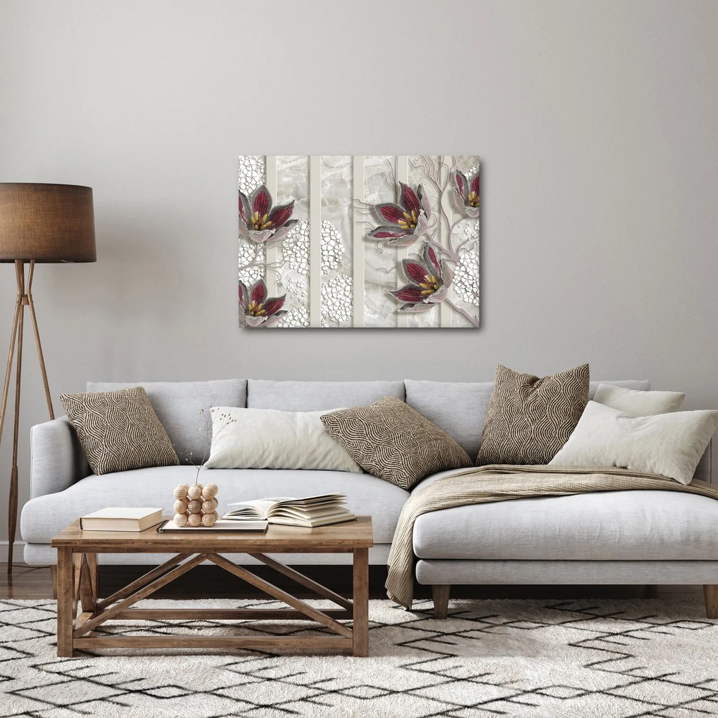 Obraz - Kwiaty dekoracyjne (70x50 cm)