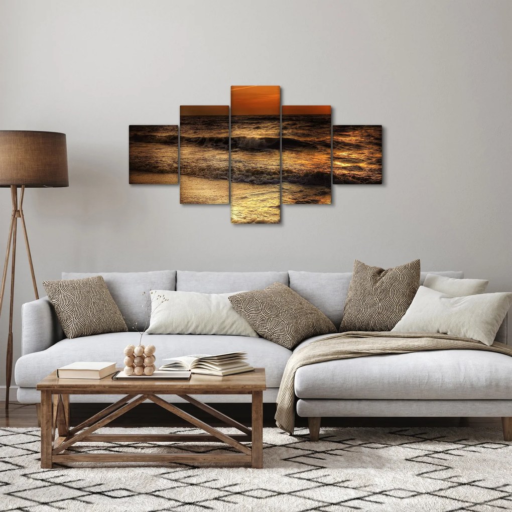 Obraz - Fale na wybrzeżu (125x70 cm)