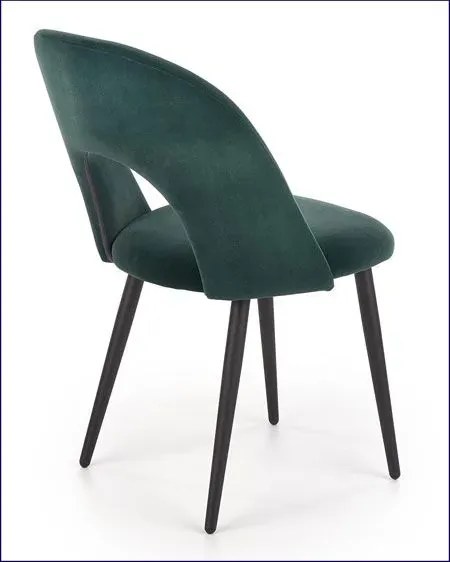 Zielone minimalistyczne krzesło tapicerowane Z3-P41