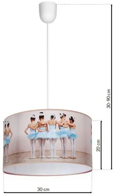 Wiszaca lampa z motywem baletnic - N41 T8-P31