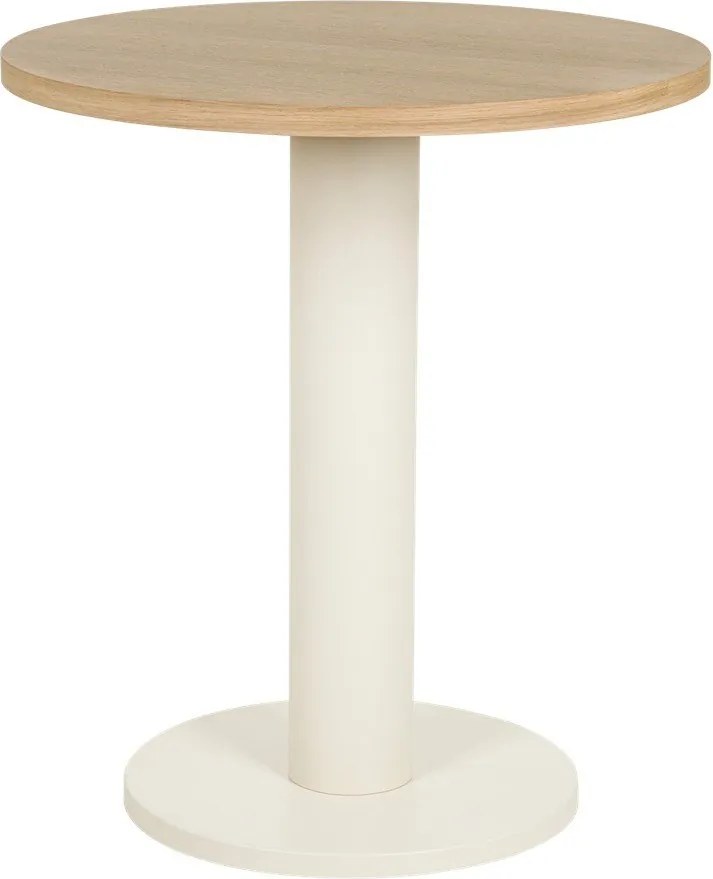 Okrągły stół z blatem w dekorze dębu ø 65 cm Sool – noo.ma